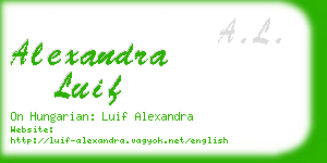 alexandra luif business card